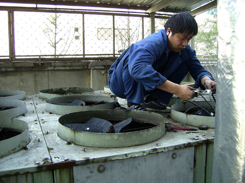 风冷热泵机组检修